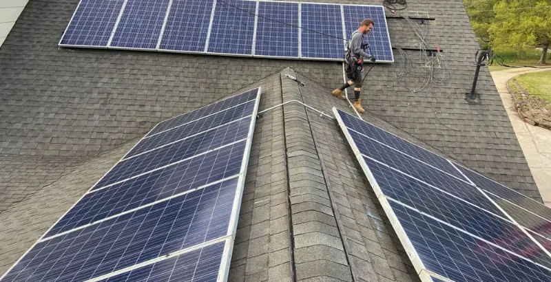 Example: Solar panels on a roof